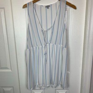 3/$30 TOBI Empire Waist Tie Front Sleeveless Tunic